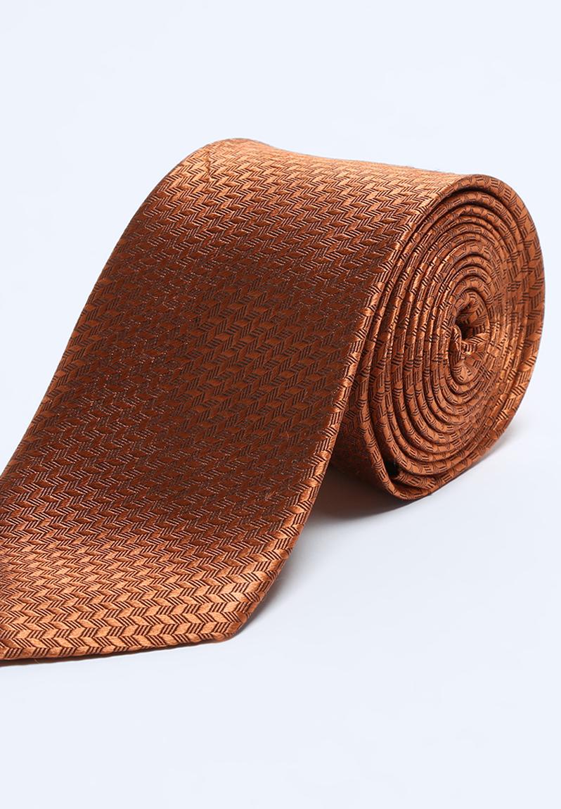 Structured Tie- Rust Selected Homme Ties | Superbalist.com