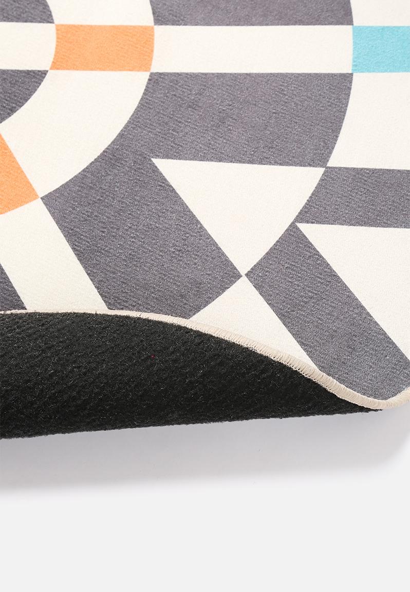 Abstract Round Printed Rug Sixth Floor Rugs