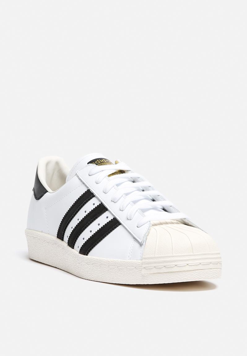 adidas superstar 80s black white & chalk