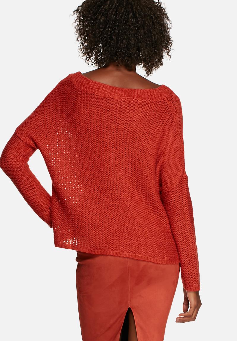 womens rust coloured jumper