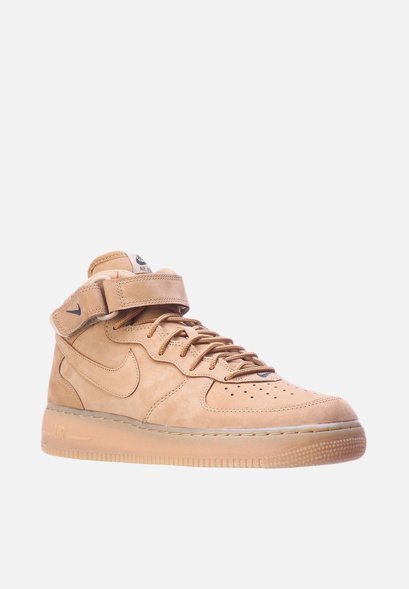 Air Force 1 Mid 07 Premium QS – Flax & Outdoor Green Nike Sneakers ...